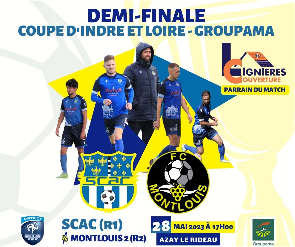 Actualité Coupe d Indre et Loire demi finale SC club Football